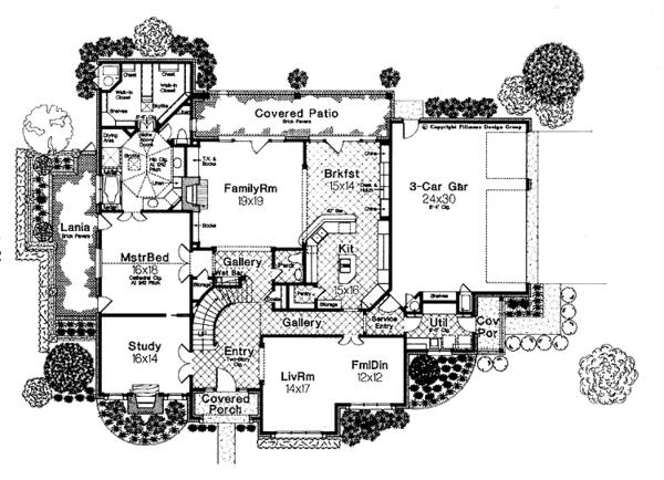 Dream House Plan - Traditional Floor Plan - Main Floor Plan #310-1098