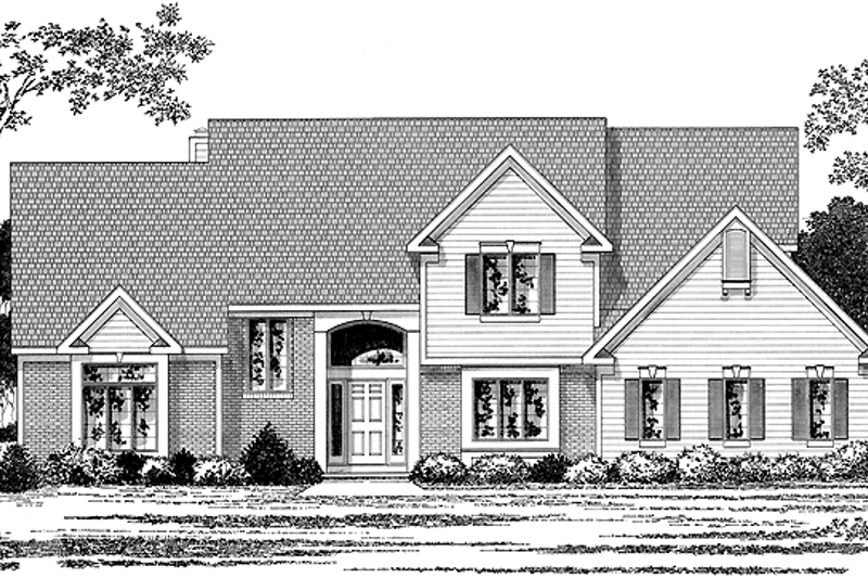 Dream House Plan - Traditional Exterior - Front Elevation Plan #328-419