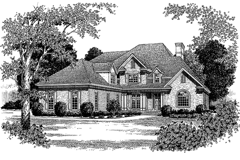 House Plan Design - Traditional Exterior - Front Elevation Plan #453-188