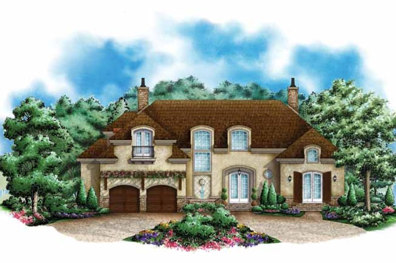House Plan Design - Mediterranean Exterior - Front Elevation Plan #1017-133