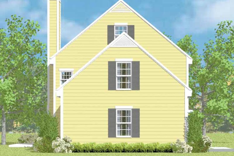 Dream House Plan - Exterior - Other Elevation for Colonial House Plan #72-1104 - 3 bed, 2.5 bath