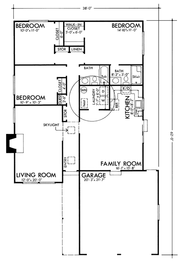 Home Plan - Prairie Floor Plan - Main Floor Plan #320-1278