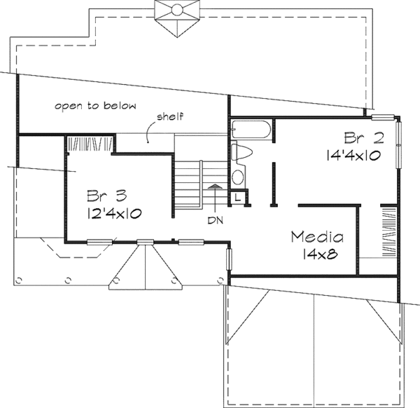 Home Plan - Country Floor Plan - Upper Floor Plan #320-631