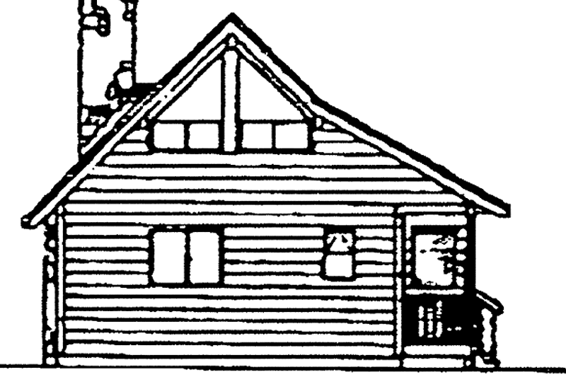 House Design - Exterior - Rear Elevation for Contemporary House Plan #47-653 - 1 bed, 1 bath