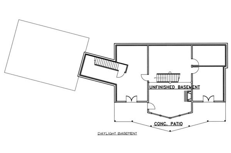 Dream House Plan - Floor Plan - Lower Floor for Traditional House Plan #117-579 - 3 bed, 2.5 bath