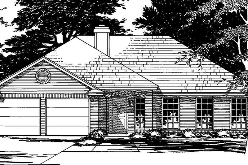 Home Plan - Traditional Exterior - Front Elevation Plan #472-425