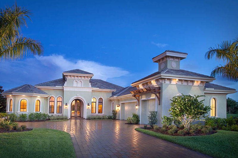 Home Plan - Mediterranean Exterior - Front Elevation Plan #1017-165