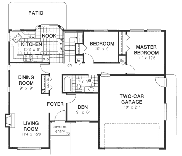 Home Plan - Traditional Floor Plan - Main Floor Plan #18-9266