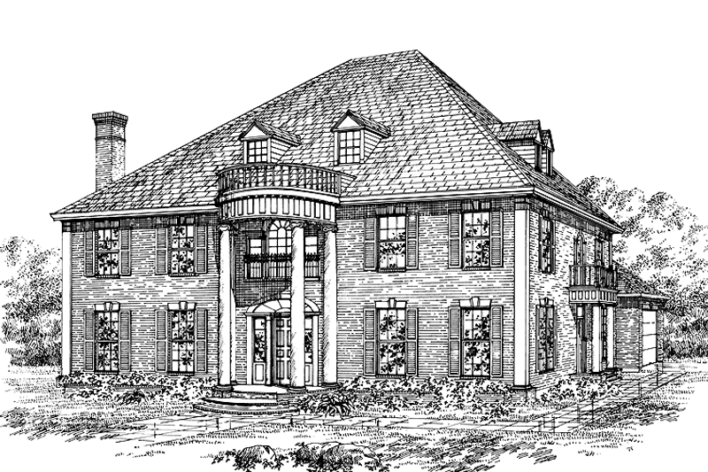Dream House Plan - Exterior - Front Elevation 3 for Traditional House Plan #47-1019 - 4 bed, 3.5 bath
