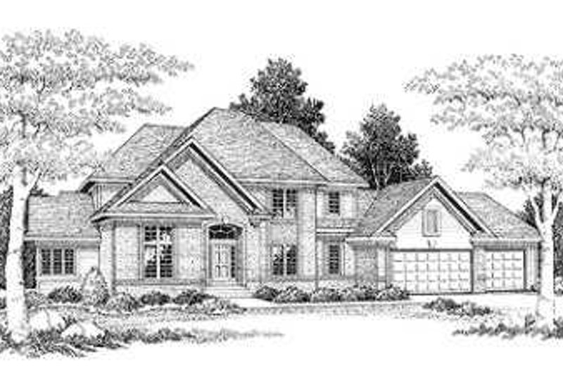 Dream House Plan - Modern Exterior - Front Elevation Plan #70-479