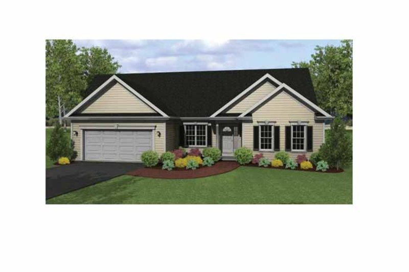 Home Plan - Exterior - Front Elevation 3 for Ranch House Plan #1010-2 - 3 bed, 2.5 bath