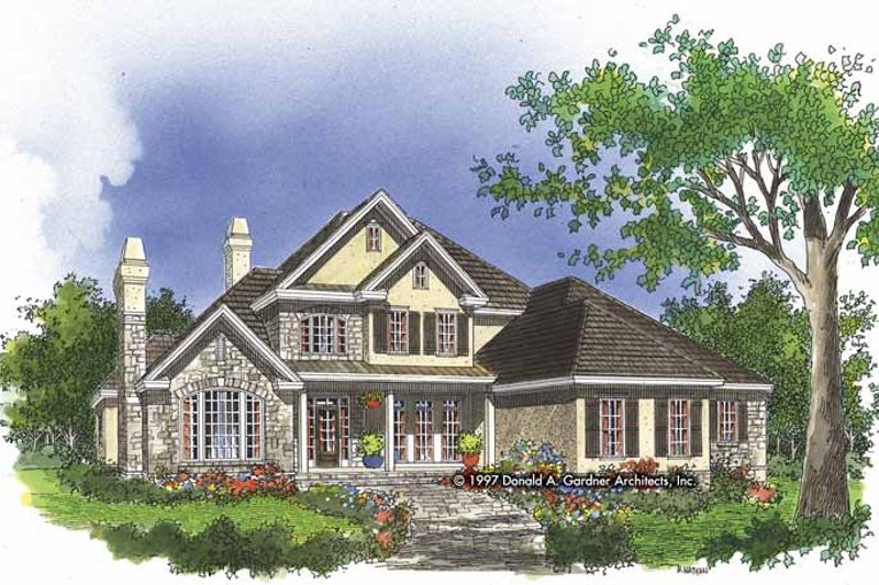 Home Plan - Country Exterior - Front Elevation Plan #929-271