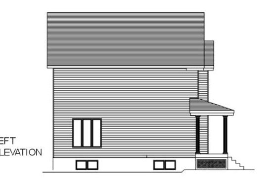 Exterior - Other Elevation for Country House Plan #138-255 - 3 bed, 1 bath