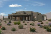 Adobe / Southwestern Style House Plan - 3 Beds 2.5 Baths 2276 Sq/Ft Plan #72-1024 