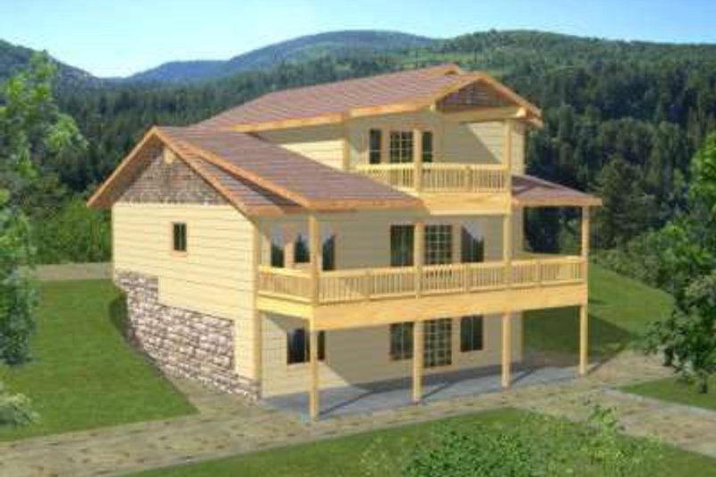 Architectural House Design - Modern Exterior - Front Elevation Plan #117-375