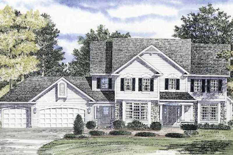 Home Plan - Country Exterior - Front Elevation Plan #316-151