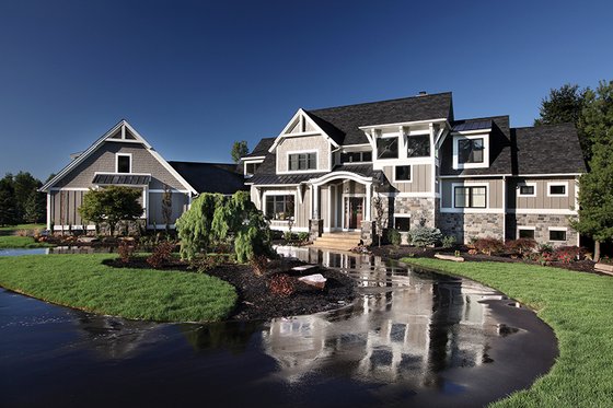 Exterior - Front Elevation 4 for Craftsman House Plan #928-224 - 4 bed, 3.5 bath