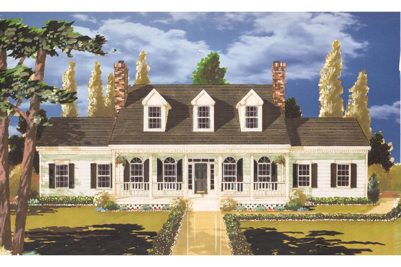 Home Plan - Southern Exterior - Front Elevation Plan #3-212