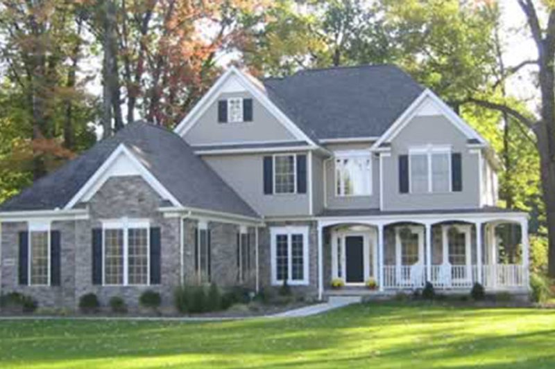 Home Plan - Exterior - Front Elevation 4 for Country House Plan #927-88 - 5 bed, 4 bath