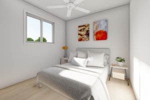 Interior - Bedroom 1 for Country House Plan #126-130 - 3 bed, 2 bath