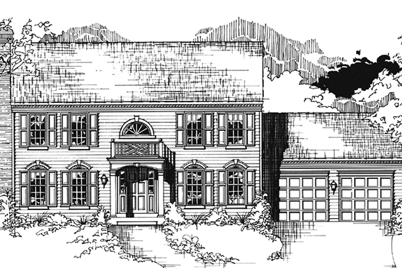 Dream House Plan - Classical Exterior - Front Elevation Plan #953-7