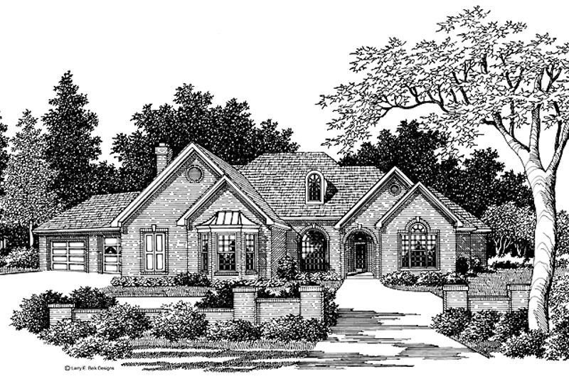 Dream House Plan - Traditional Exterior - Front Elevation Plan #952-32