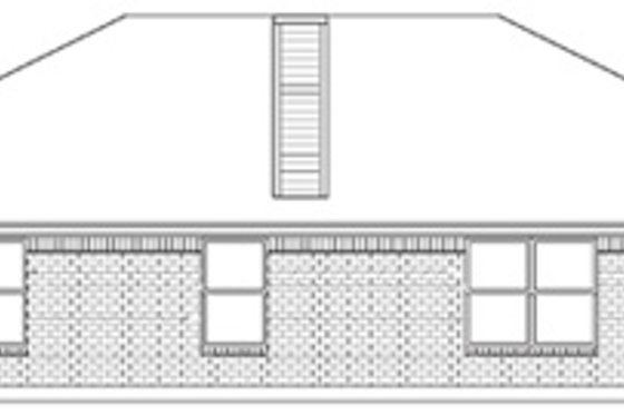 Exterior - Rear Elevation for Cottage House Plan #84-242 - 3 bed, 2 bath