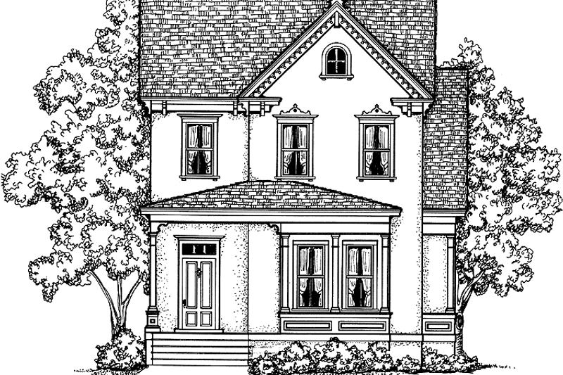 Dream House Plan - Victorian Exterior - Front Elevation Plan #1047-33