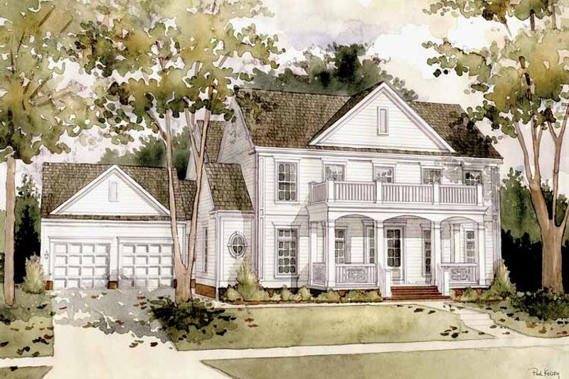 Home Plan - Classical Exterior - Front Elevation Plan #1032-1