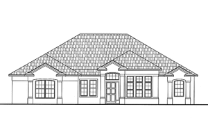 Dream House Plan - Mediterranean Exterior - Front Elevation Plan #999-123