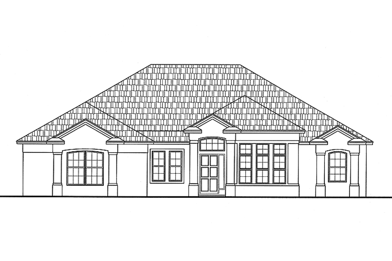 Dream House Plan - Mediterranean Exterior - Front Elevation Plan #999-123