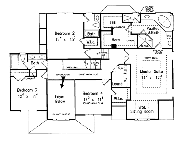 House Design - Victorian Floor Plan - Upper Floor Plan #927-542