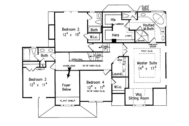 Home Plan - Floor Plan - Upper Floor for Victorian House Plan #927-542 - 4 bed, 3.5 bath