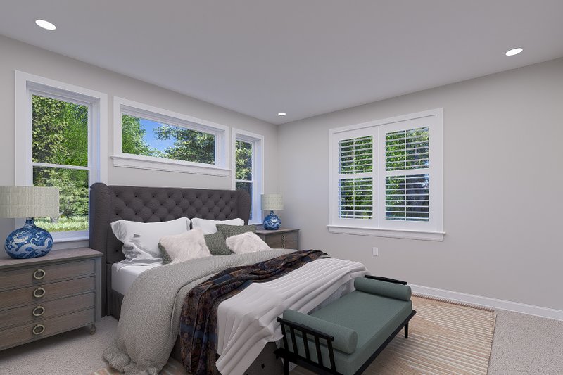 Architectural House Design - Interior - Master Bedroom 1 for Farmhouse House Plan #1060-247 - 3 bed, 3.5 bath
