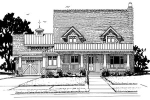 Exterior - Front Elevation 3 for Craftsman House Plan #942-52 - 3 bed, 3 bath