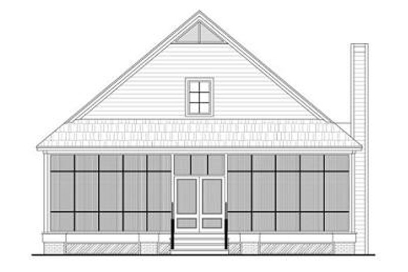 Dream House Plan - Exterior - Rear Elevation for Farmhouse House Plan #21-227 - 3 bed, 2.5 bath
