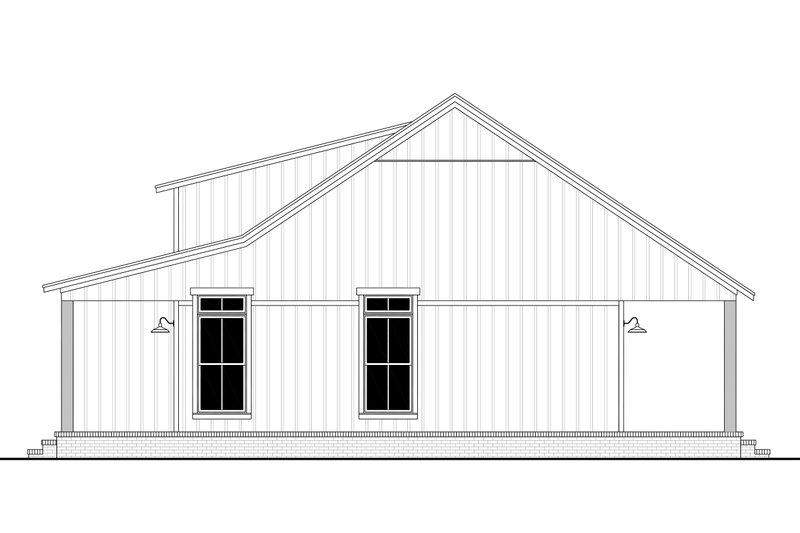 House Blueprint - Exterior - Other Elevation 1 for Farmhouse House Plan #430-282 - 2 bed, 2 bath