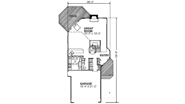 Dream House Plan - Country Floor Plan - Main Floor Plan #320-1191