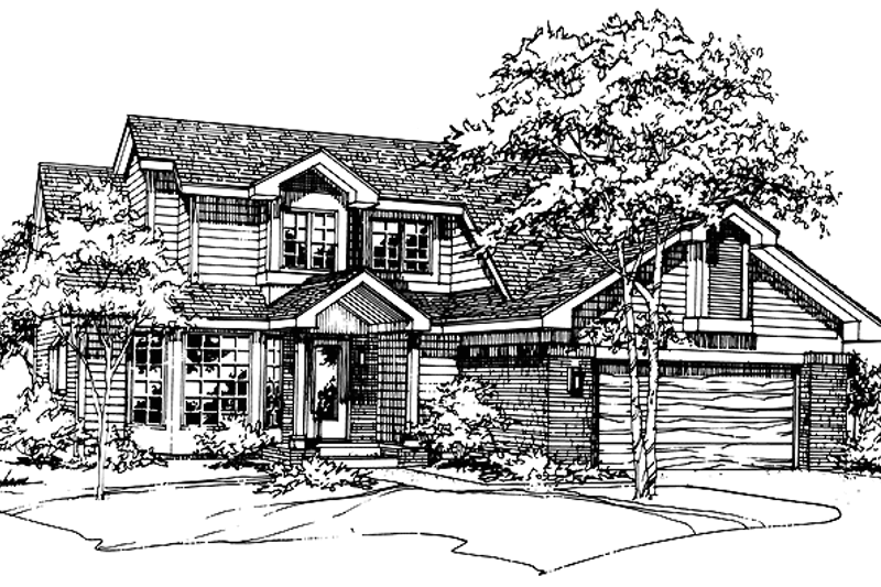 Dream House Plan - Traditional Exterior - Front Elevation Plan #320-1506