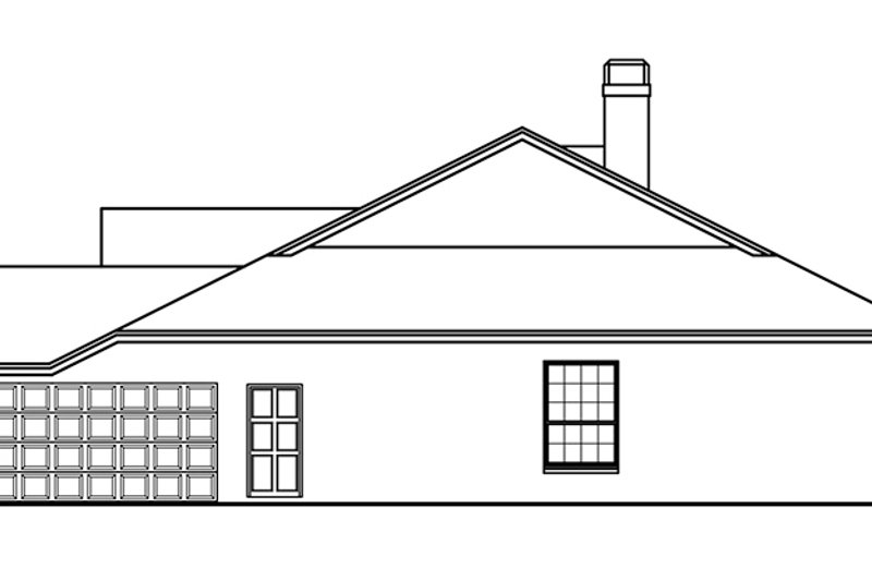 Home Plan - Exterior - Other Elevation for Mediterranean House Plan #999-29 - 3 bed, 2 bath