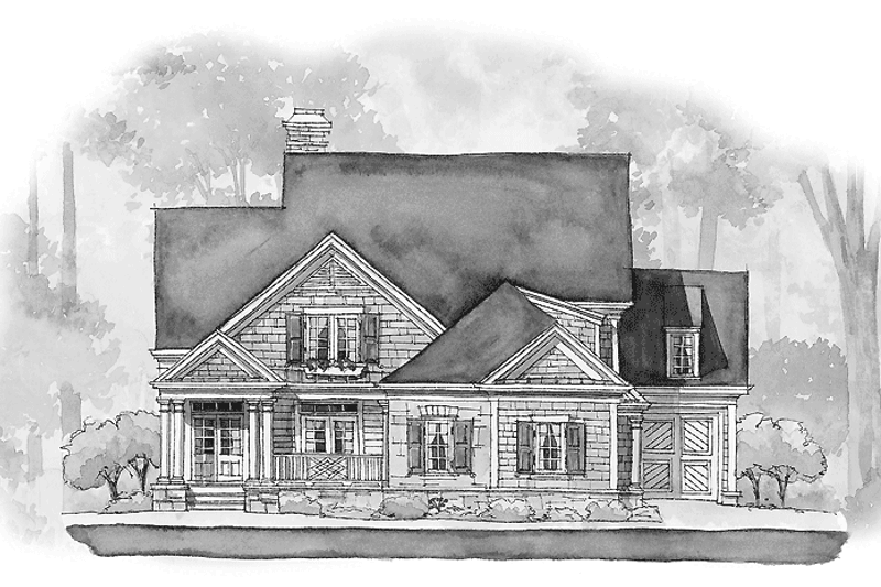 Home Plan - Colonial Exterior - Front Elevation Plan #429-281