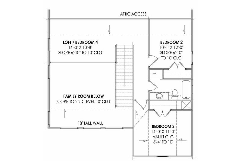 House Plan Design - Floor Plan - Upper Floor for Farmhouse House Plan #1096-155 - 3 bed, 2.5 bath