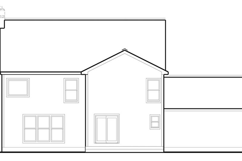Dream House Plan - Exterior - Rear Elevation for Colonial House Plan #1053-69 - 4 bed, 3.5 bath