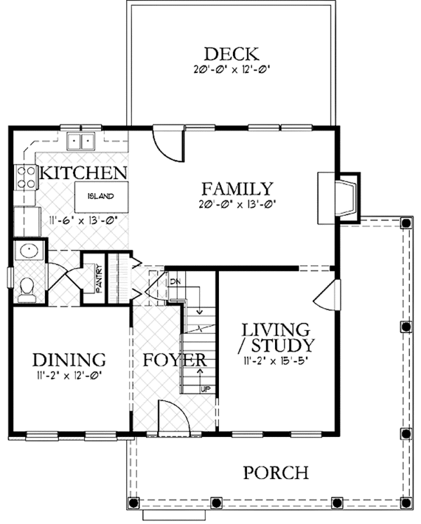 House Design - Country Floor Plan - Main Floor Plan #1029-21