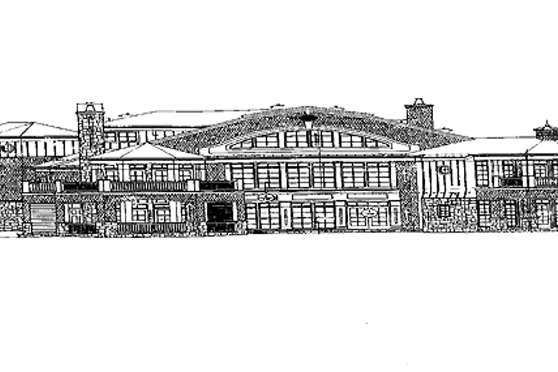 Home Plan - Exterior - Rear Elevation for Craftsman House Plan #429-358 - 4 bed, 3.5 bath