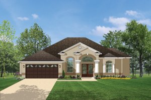 Mediterranean Exterior - Front Elevation Plan #1058-37