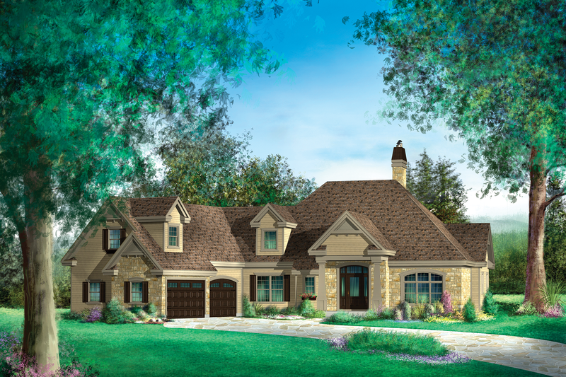 Traditional Style House Plan - 5 Beds 3 Baths 4897 Sq/Ft Plan #25-4736