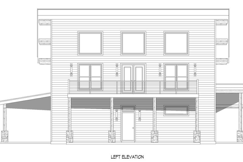 Architectural House Design - Exterior - Other Elevation for Modern House Plan #932-657 - 3 bed, 2.5 bath