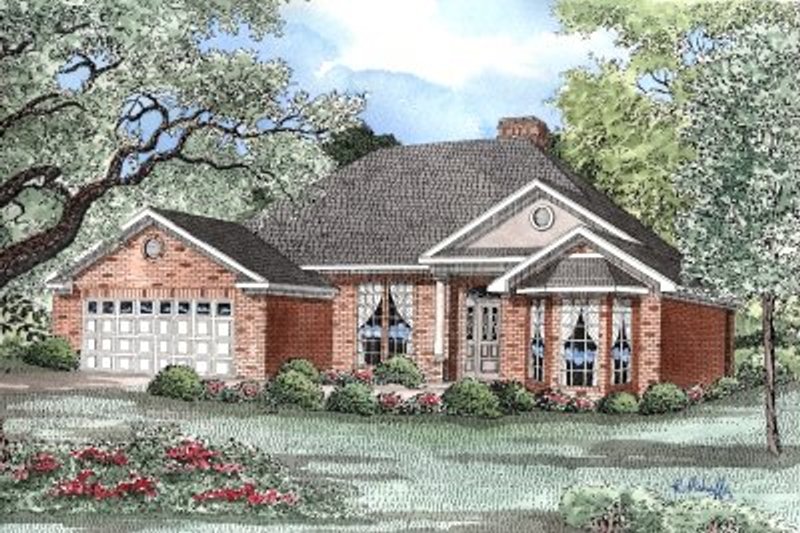 House Plan Design - Traditional Exterior - Front Elevation Plan #17-162