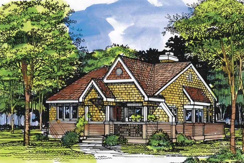 House Design - Country Exterior - Front Elevation Plan #320-952